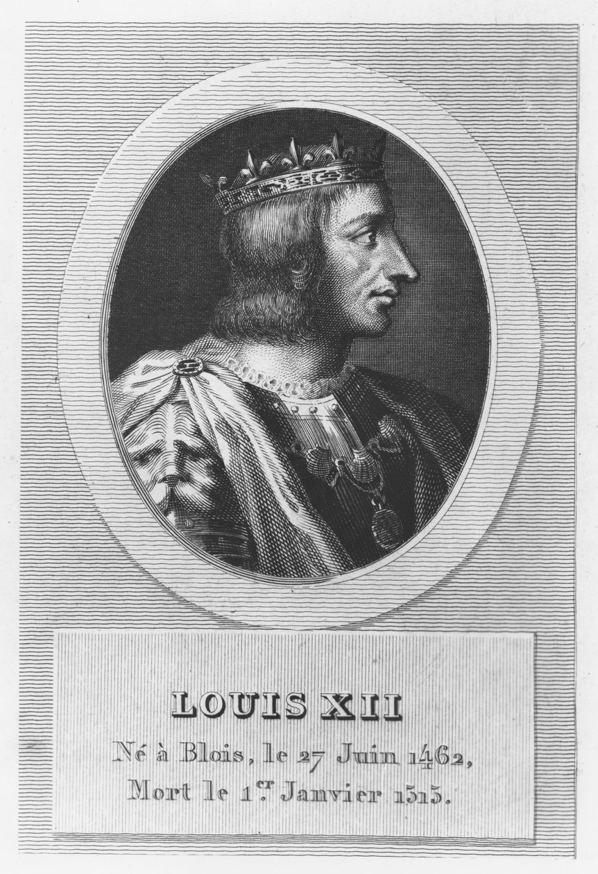 Luis XII, Rey de Francia (grabado) de French School