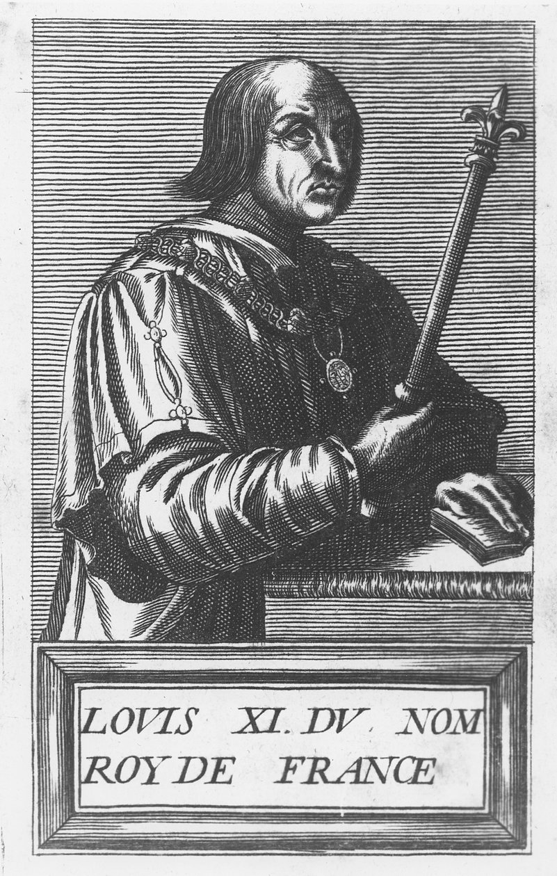 Luis XI, Rey de Francia (grabado) de French School