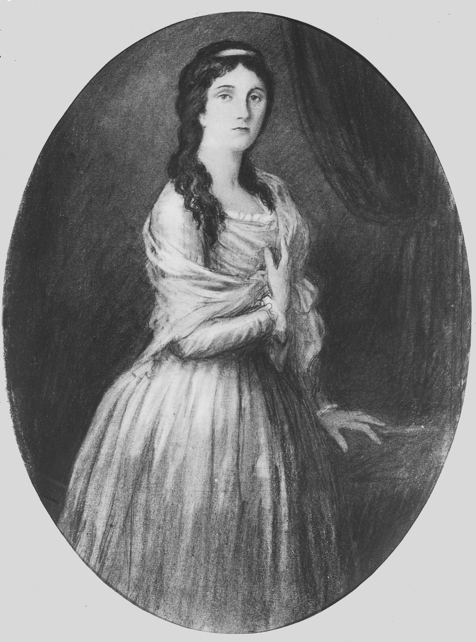 Lucile de Chateaubriand a los 25 años (litografía) de French School