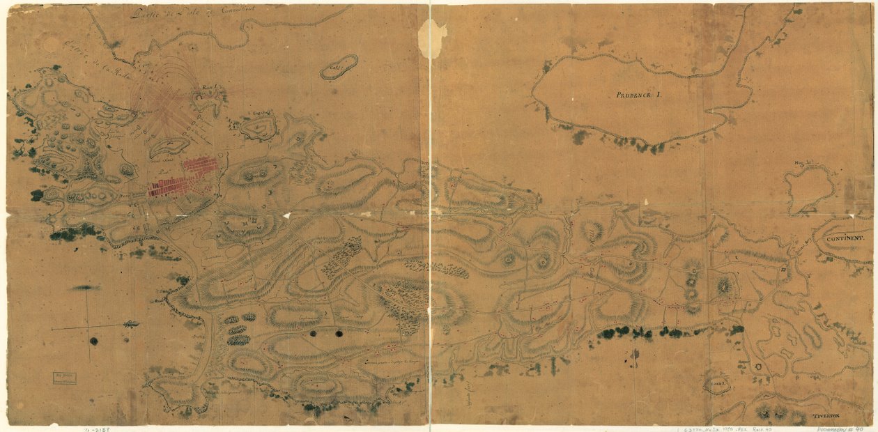 Mapa de Newport y Rhode Island de French School