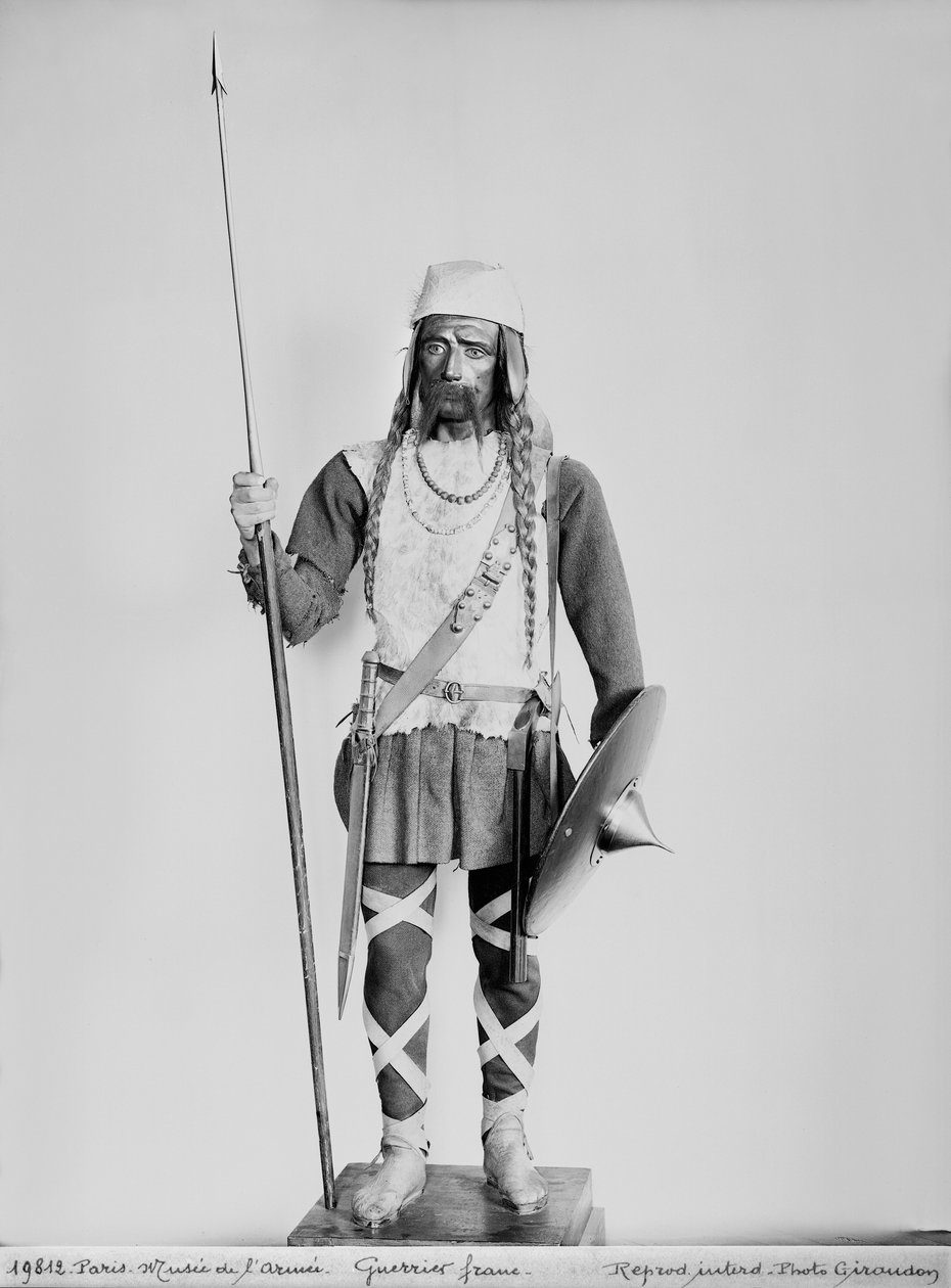 Modelo de un guerrero franco de French School