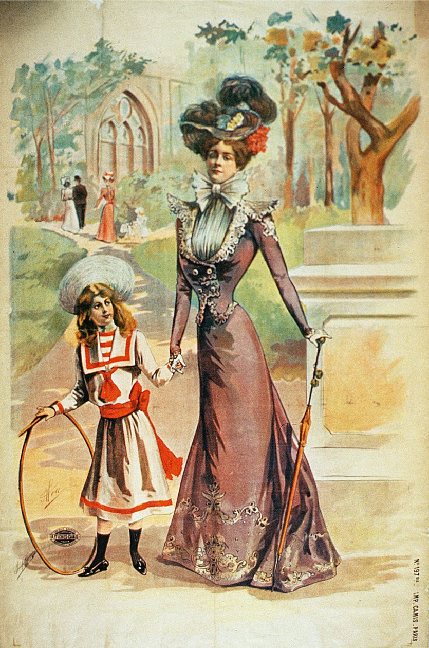 Madre e hija en un paseo de French School