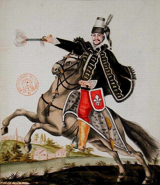 Ms 2848 Húsar del Regimiento Esterhazy de French School