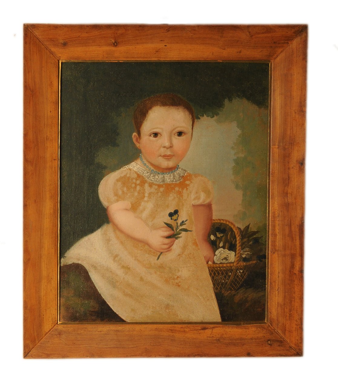 Retrato ingenuo de un niño de French School