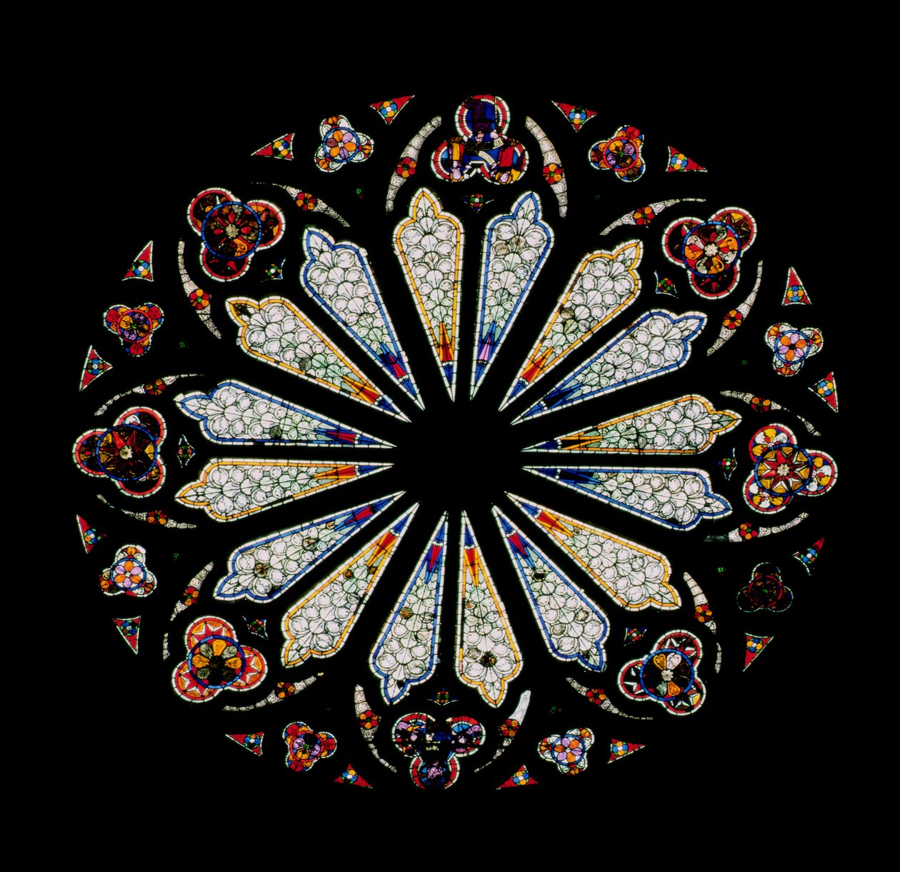 Rosetón norte, c.1200 de French School