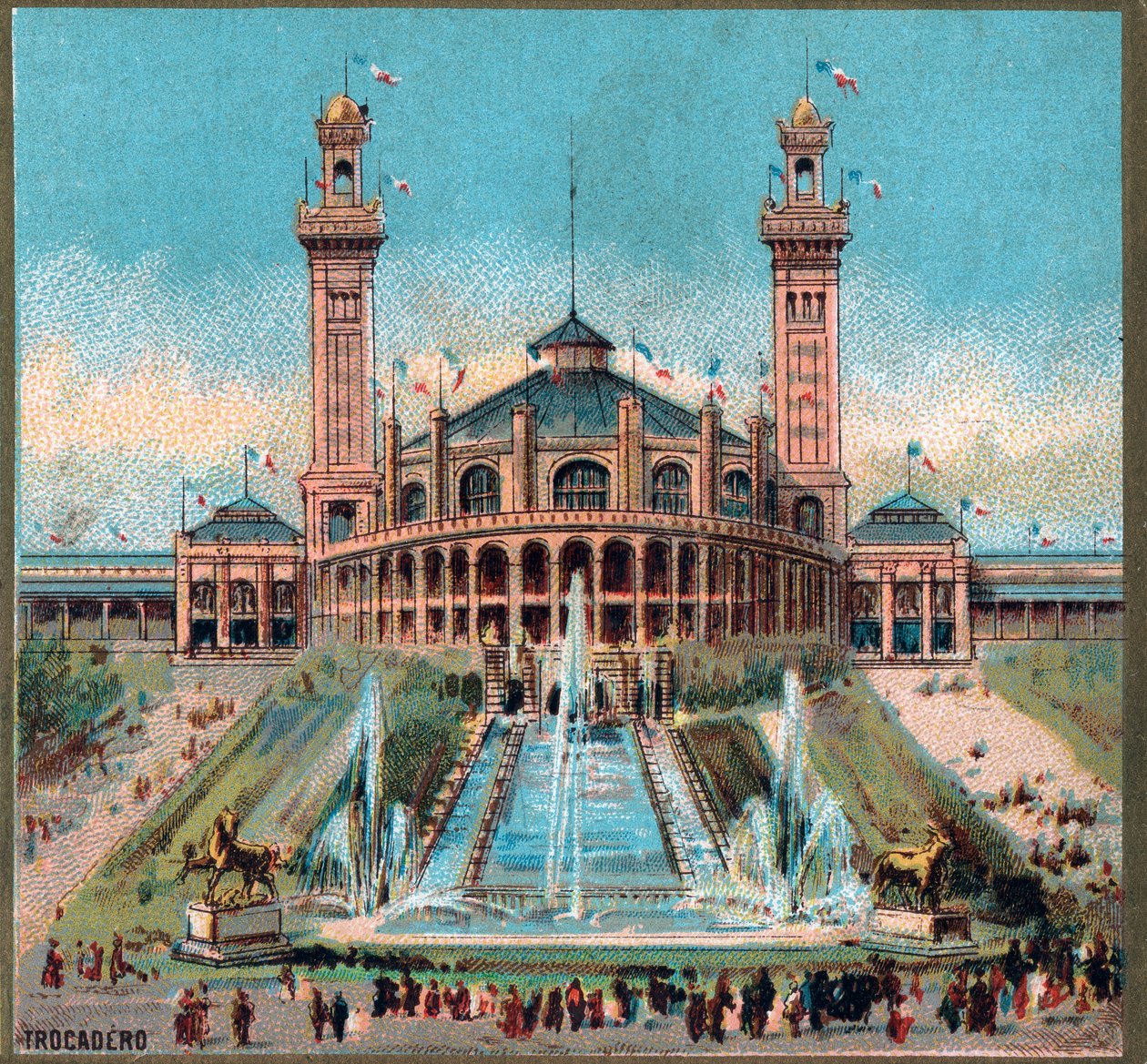 París. Exposición Universal de 1889: Trocadero de French School