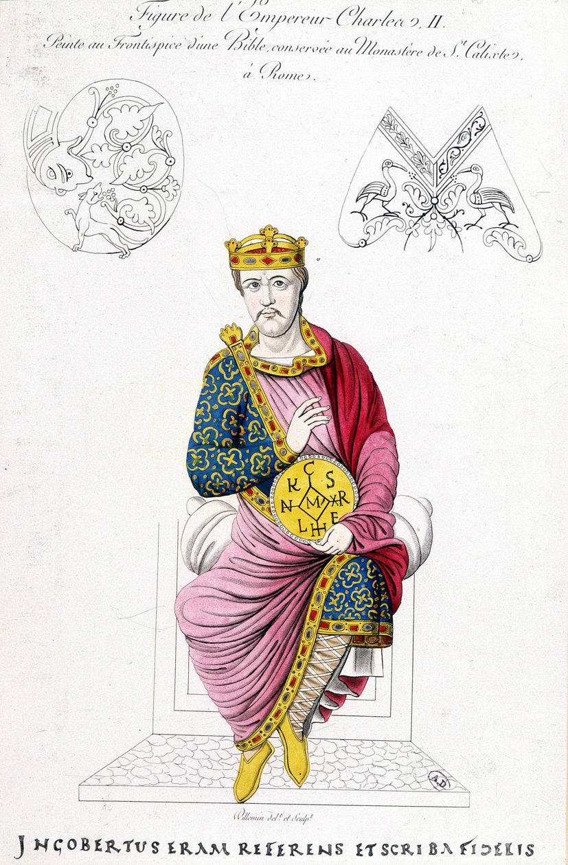 Retrato de Carlos II el Calvo de French School