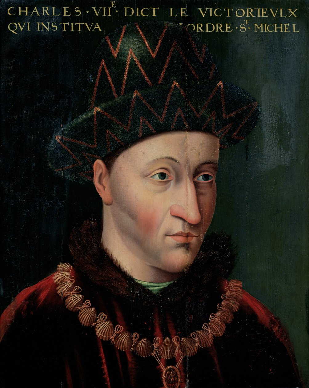 Retrato de Carlos VII (1403-61) de French School