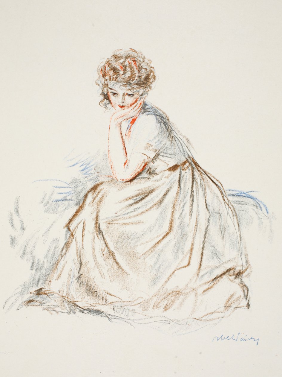 Retrato de una niña de French School
