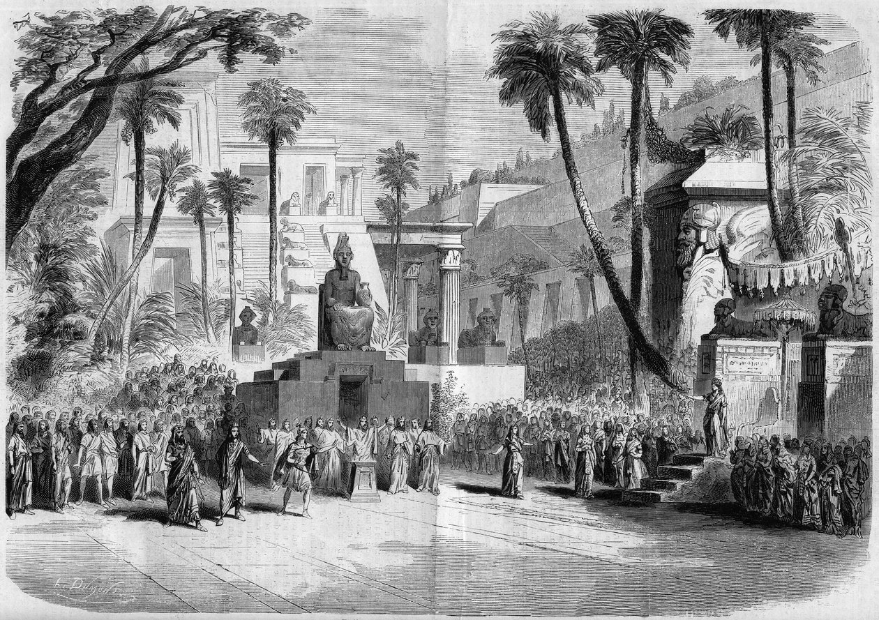 Representación de una ópera de French School
