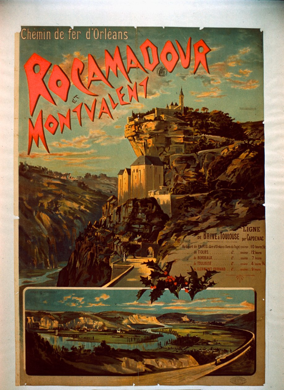 Rocamadour y Montvalent, c.1900 de French School