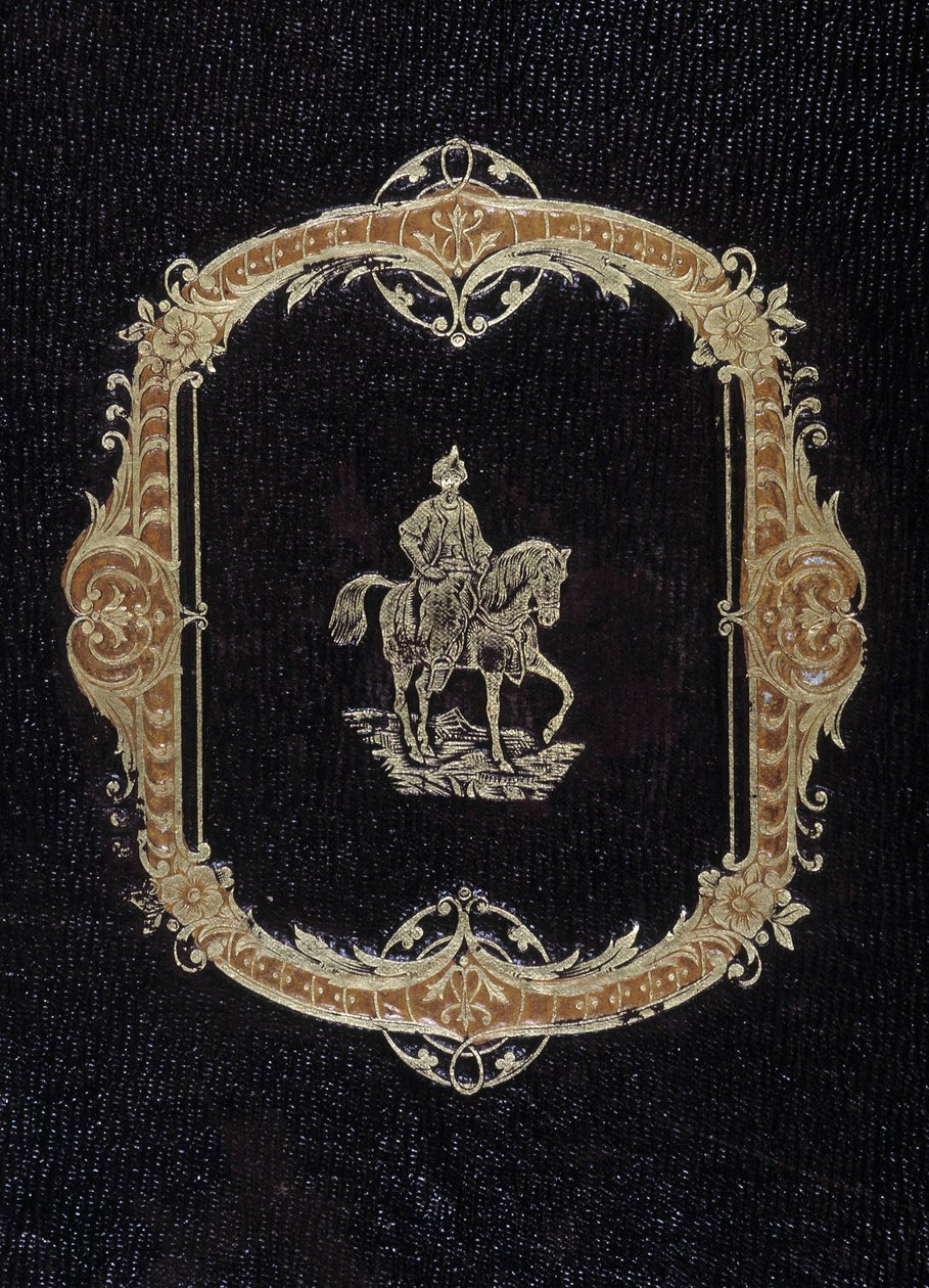 Portada de estilo romántico de “Álbum de los viajes” de French School
