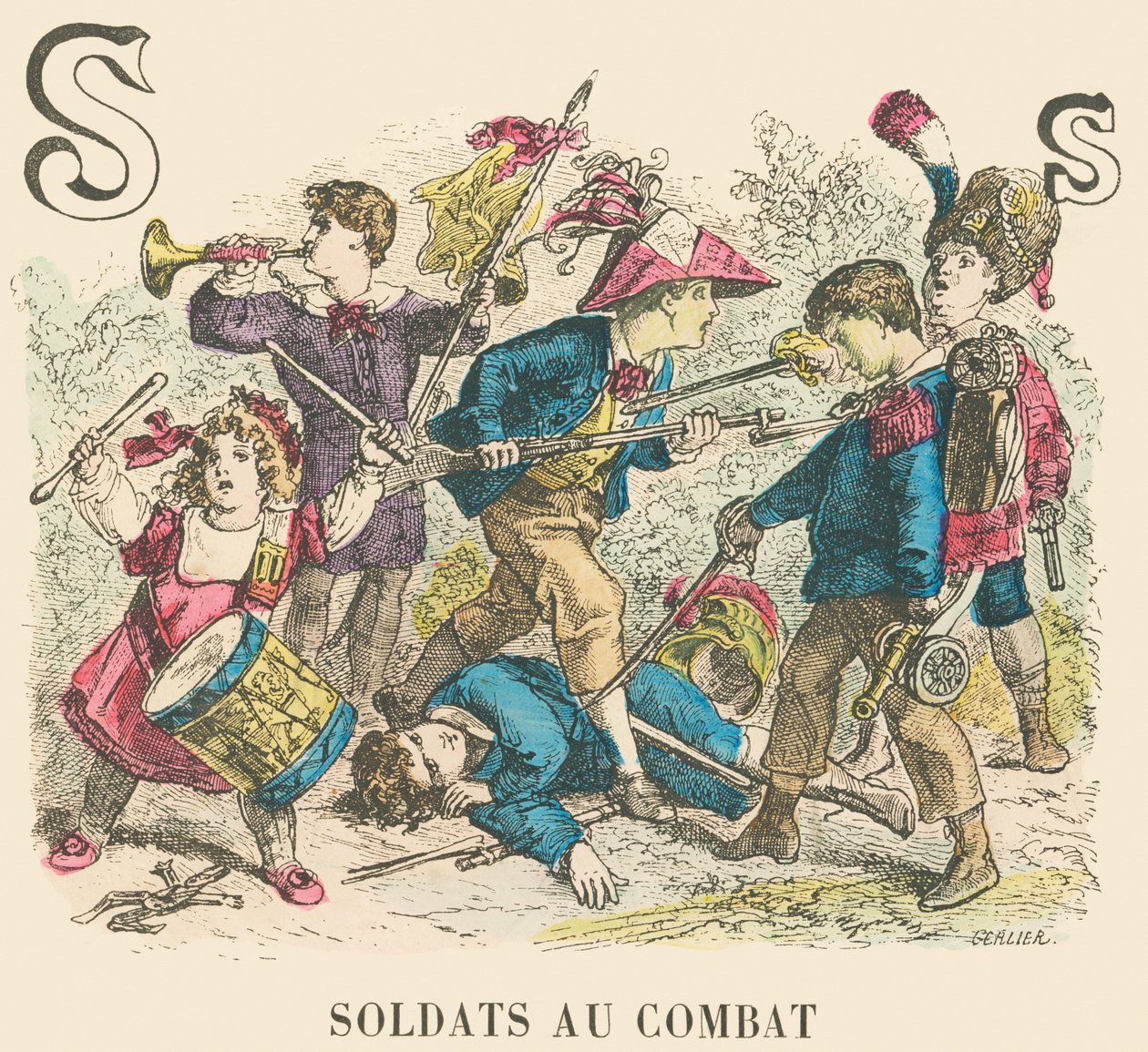 S: Soldados en combate de French School