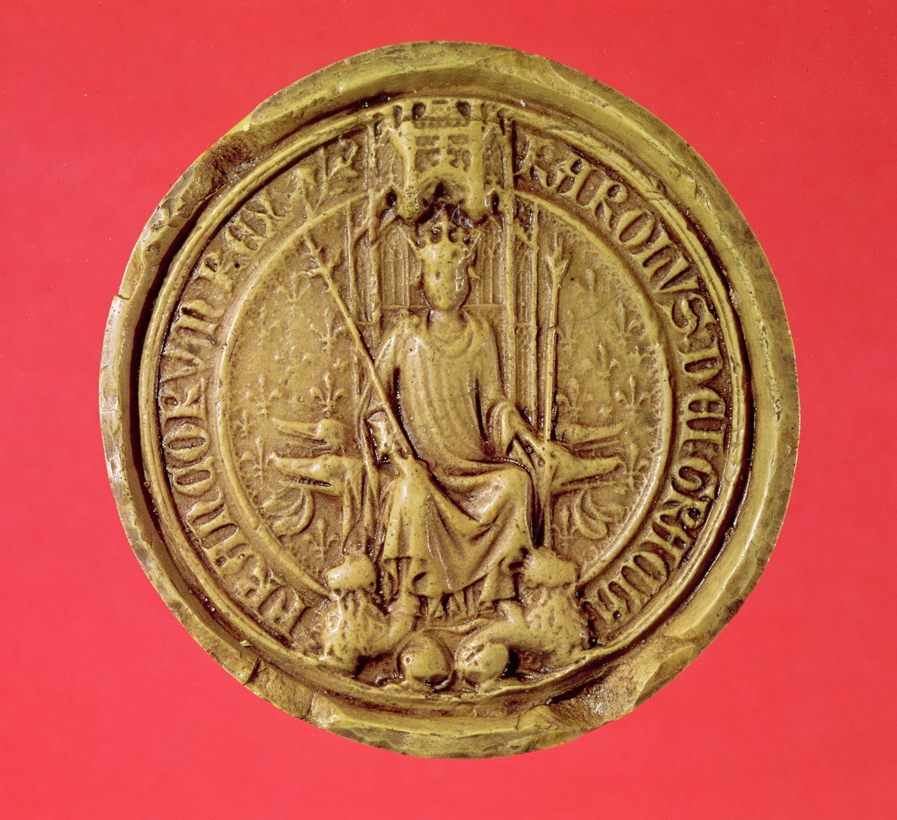 Sello de Carlos VII (1403-61) de French School