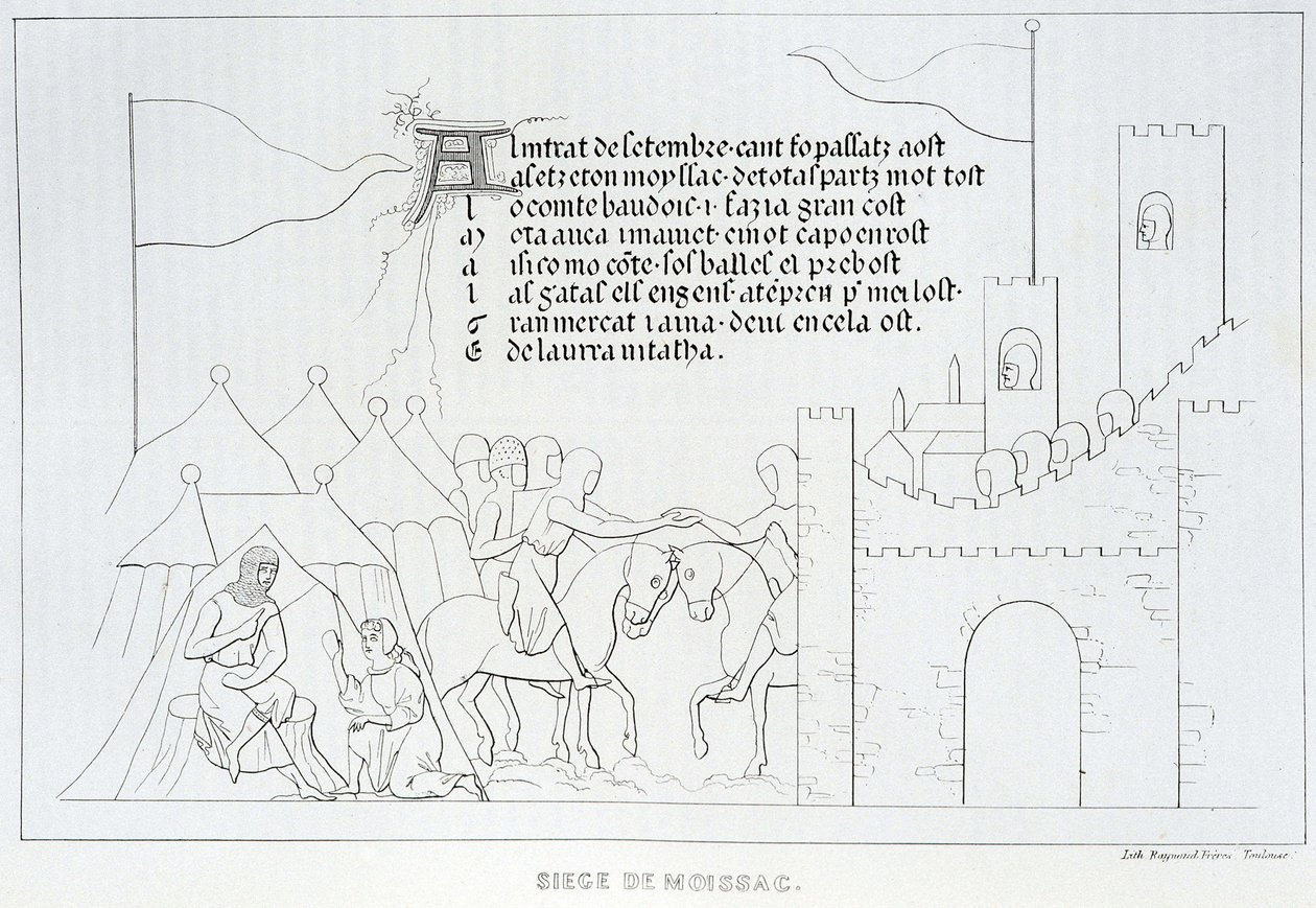 Asedio de Moissac de French School