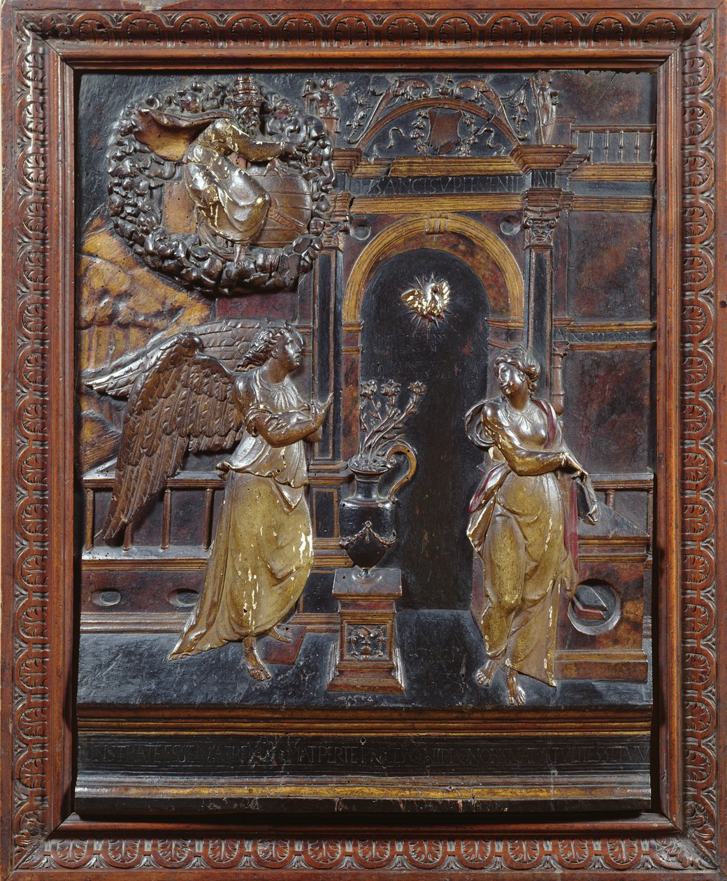 La Anunciación (madera) de French School