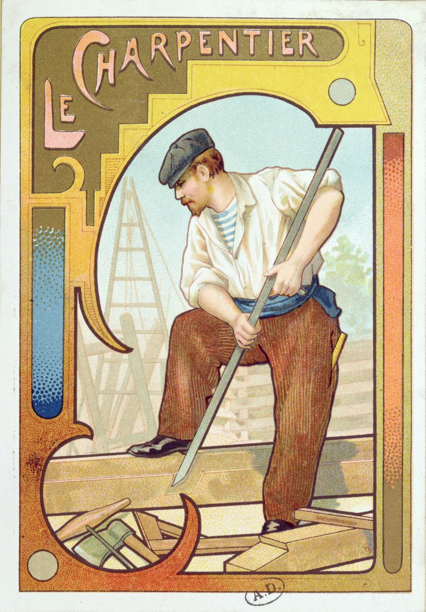 El carpintero, c.1899 de French School