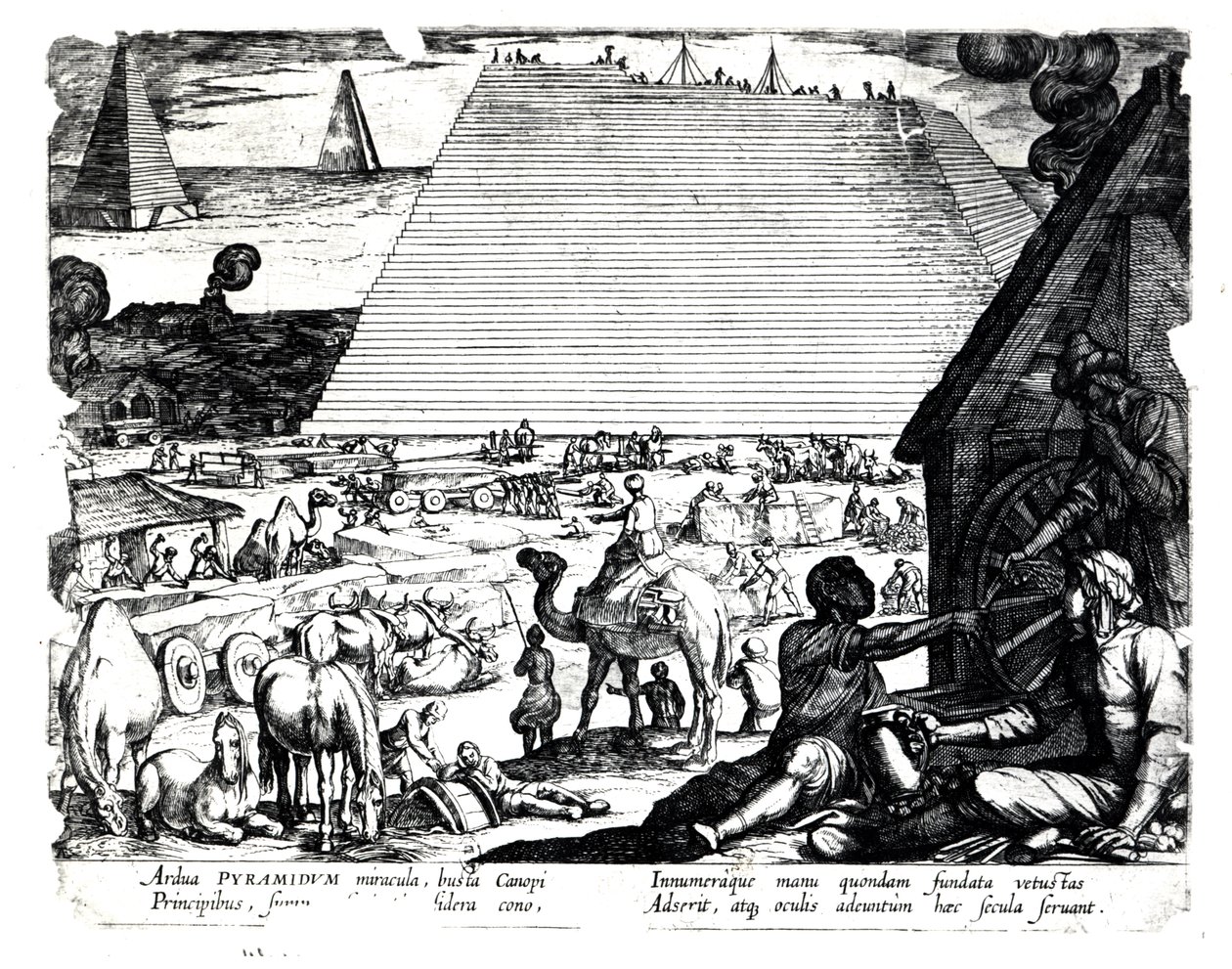 La construcción de las pirámides de French School