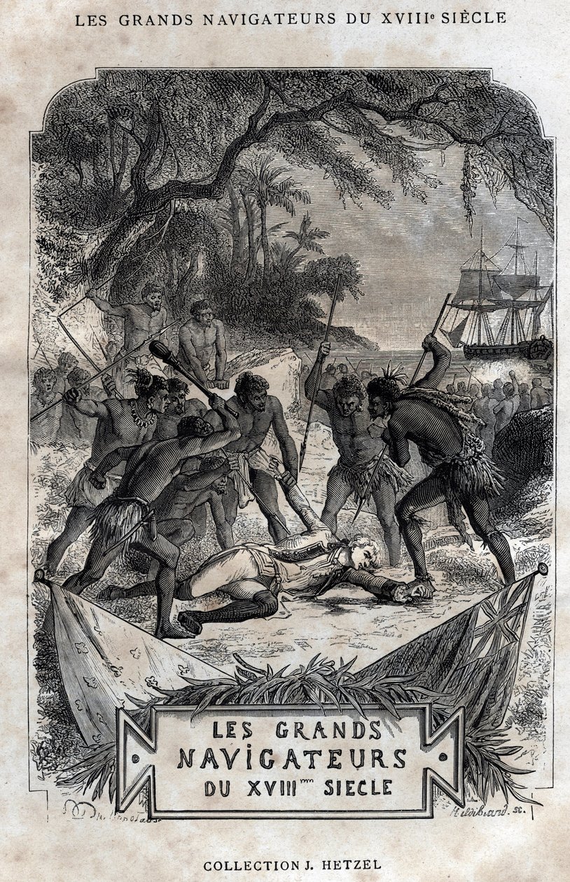 La muerte del Capitán James Cook de French School