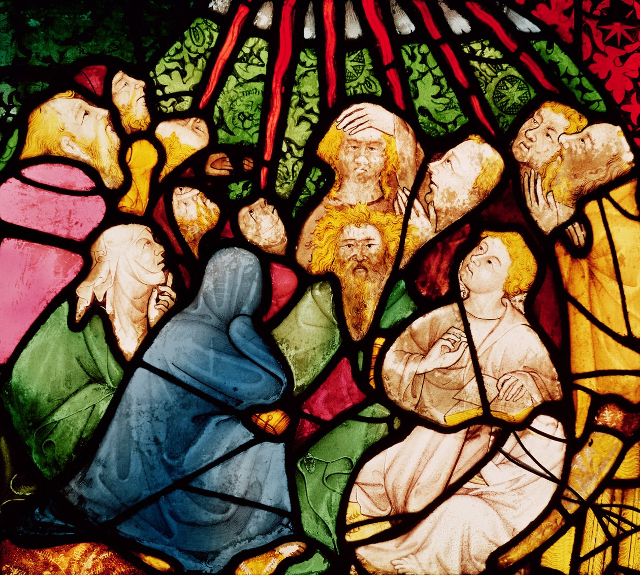 El descenso del Espíritu Santo, c.1400 de French School
