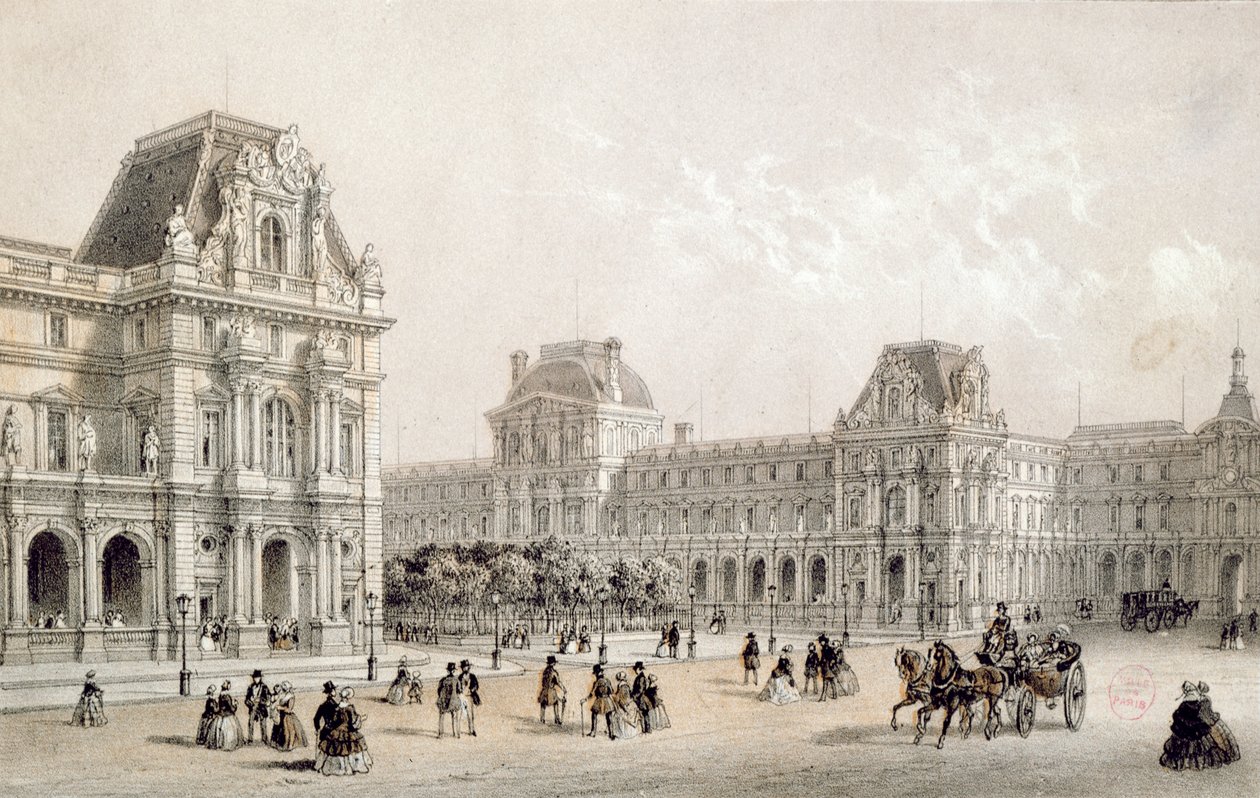 El Louvre terminado de French School