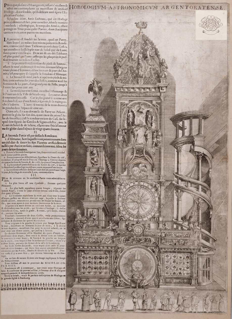 El Reloj de la Catedral de Estrasburgo de French School