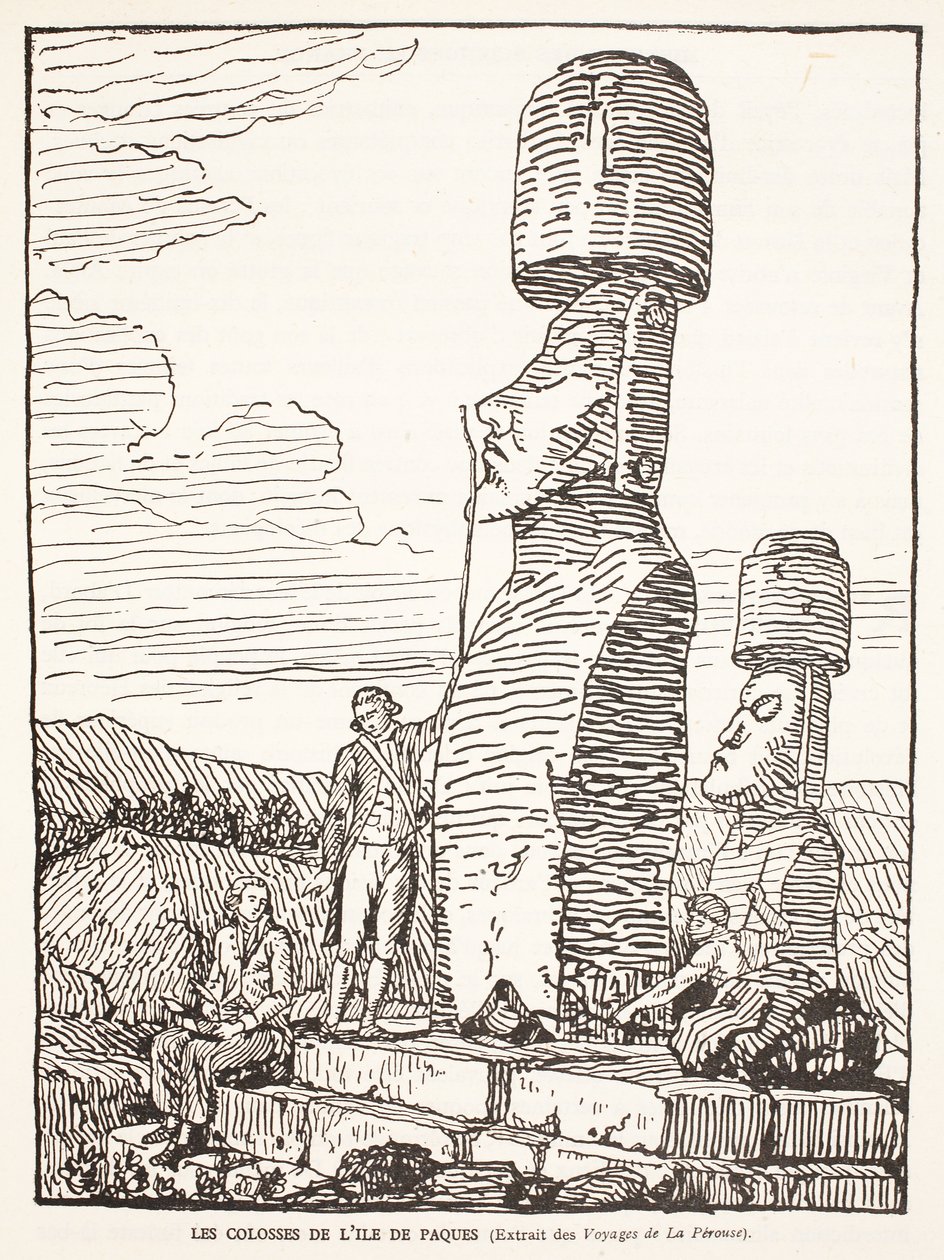Los gigantes de la Isla de Pascua de French School