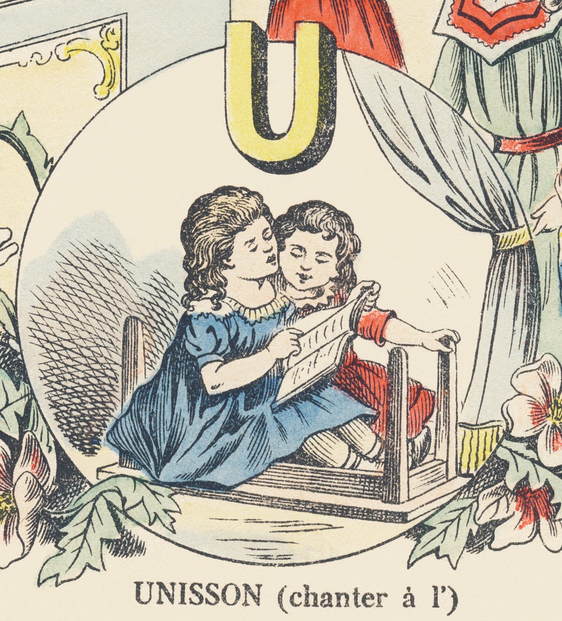 U: unísono (cantando al) de French School