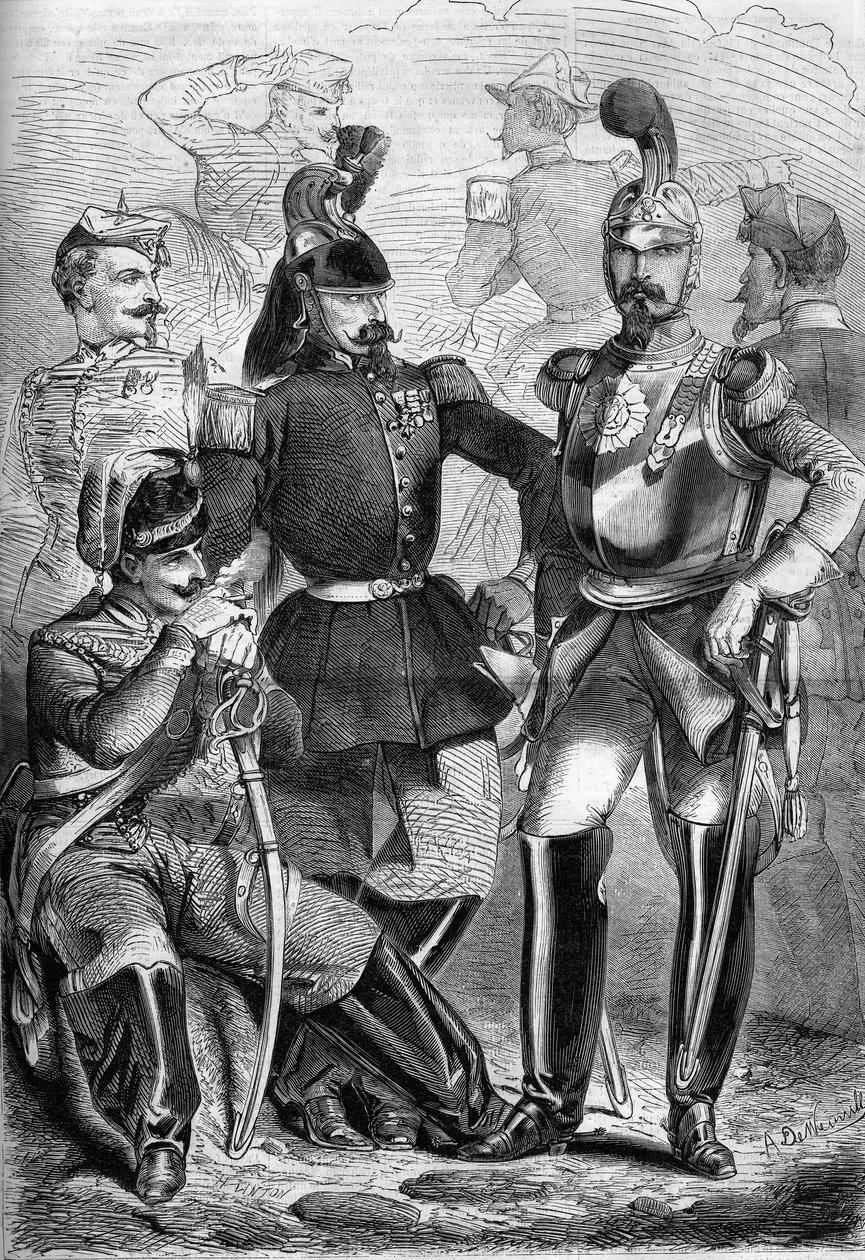 Uniformes de la caballería francesa de French School