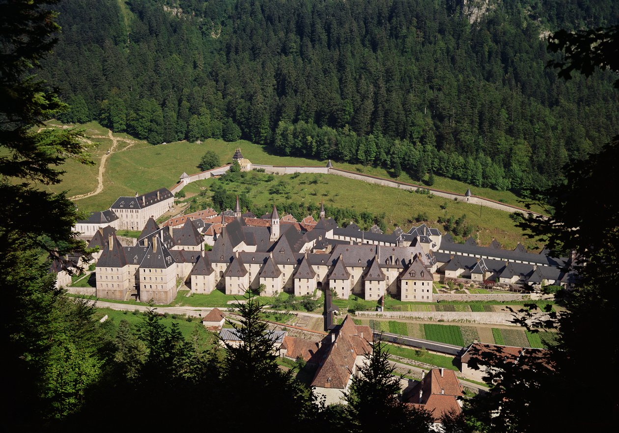 Vista del complejo del monasterio de French School