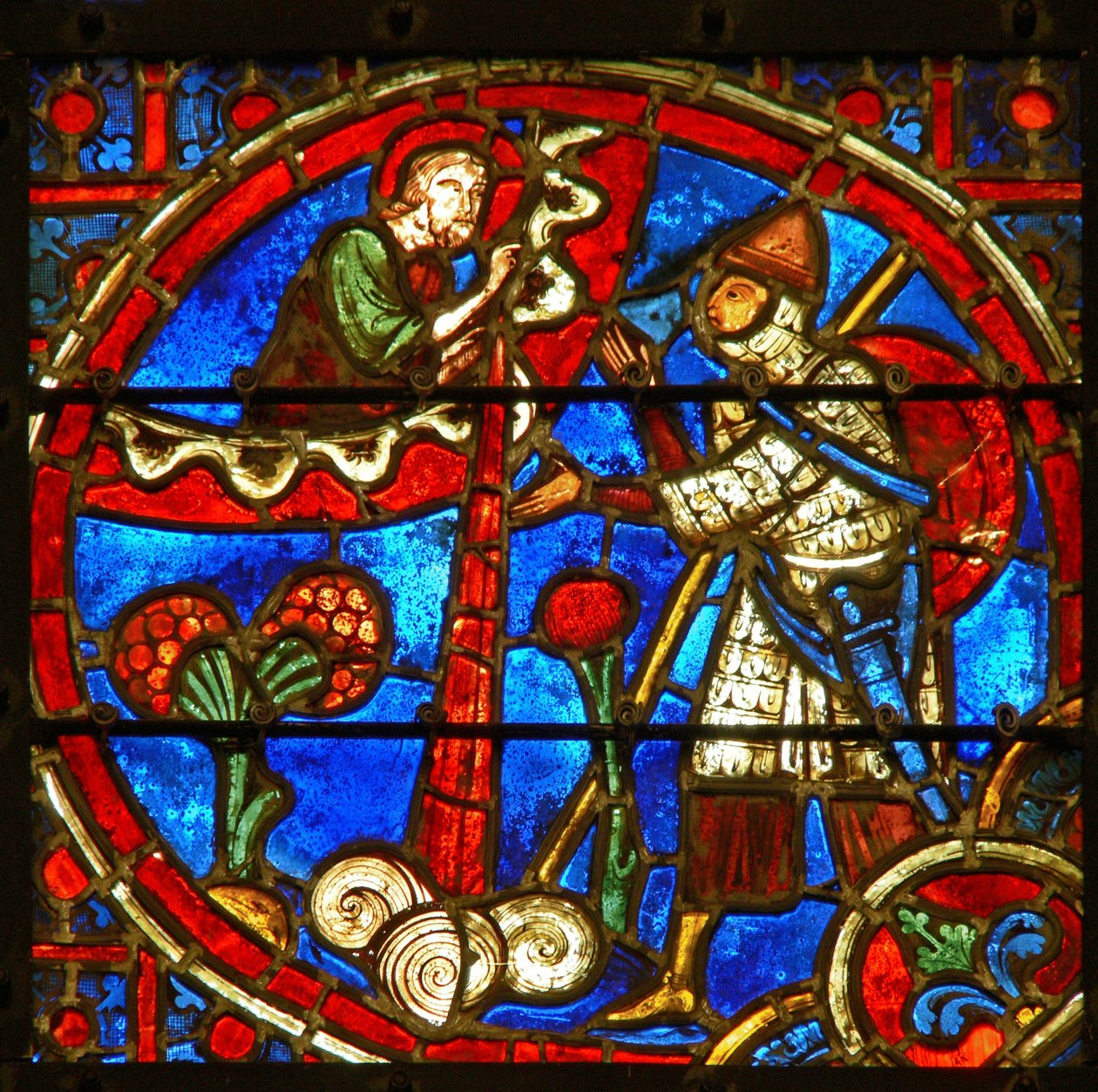 Ventana que representa el Vellón de Gedeón de French School