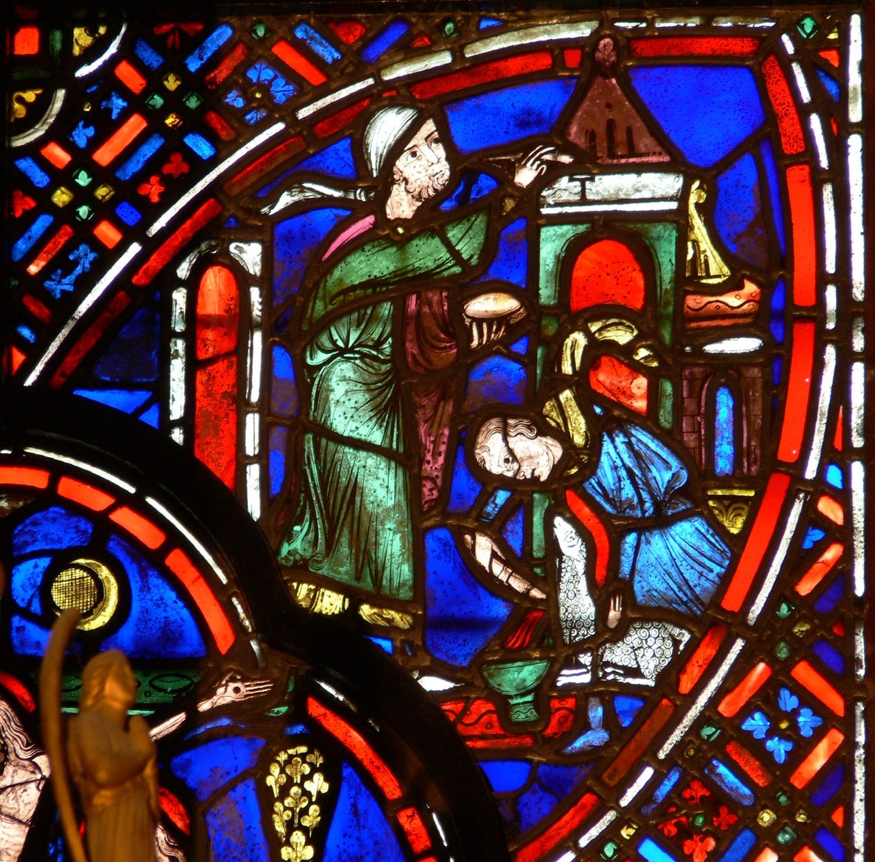 Ventana que representa la señal de la Pascua Tau de French School