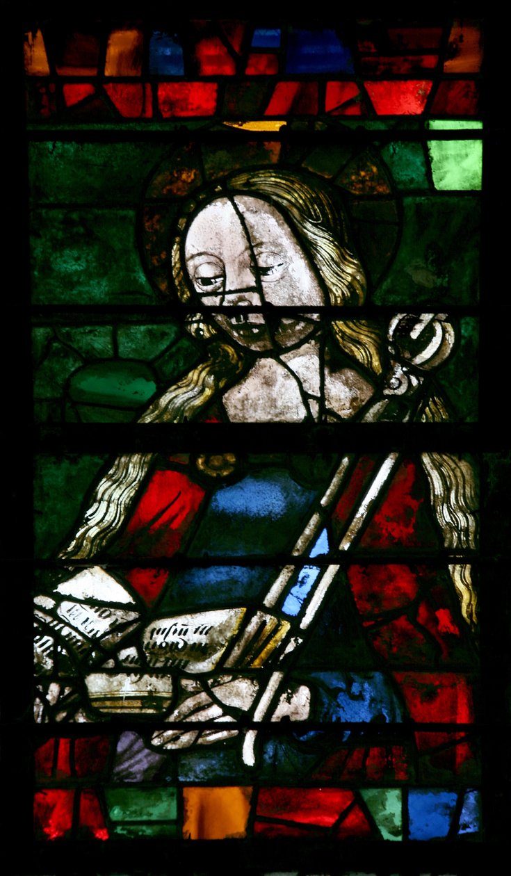 Ventana w11 que representa a Santa Águeda de French School