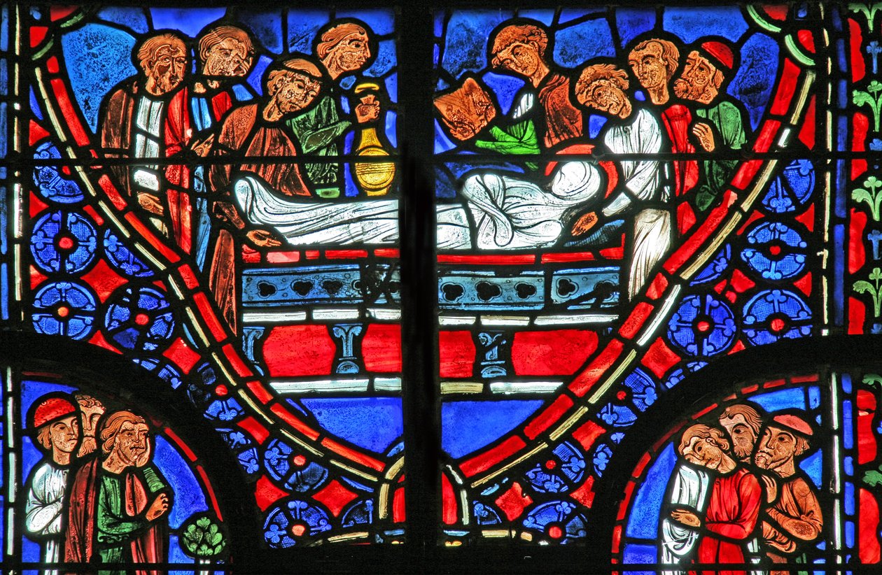 Ventana w11 que representa el entierro de San Andrés de French School