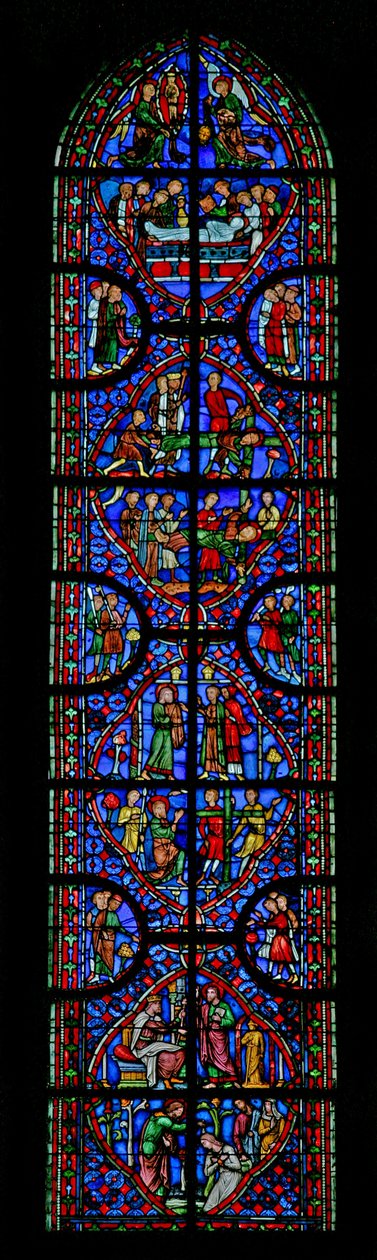 Ventana w11 que representa el martirio de San Andrés de French School