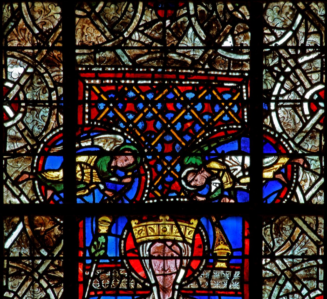 Ventana w129 con ángeles de French School