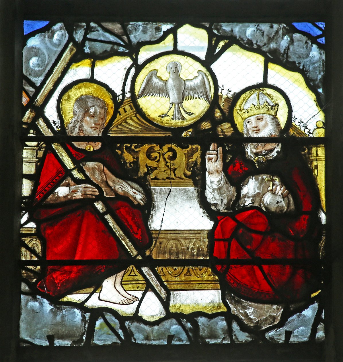 Ventana w18 que representa la Trinidad de French School