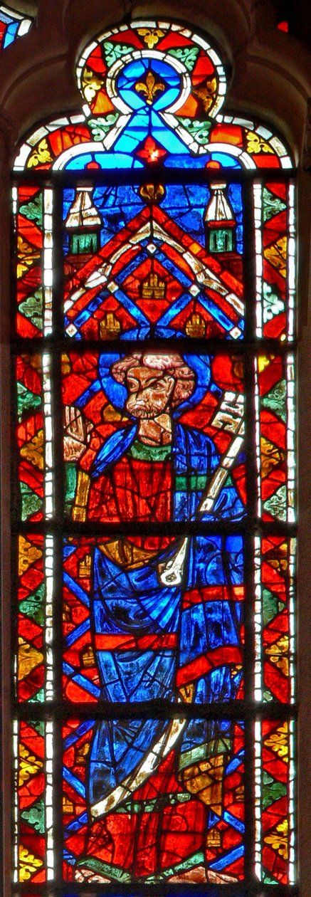 Ventana w203 que representa a San Pedro de French School