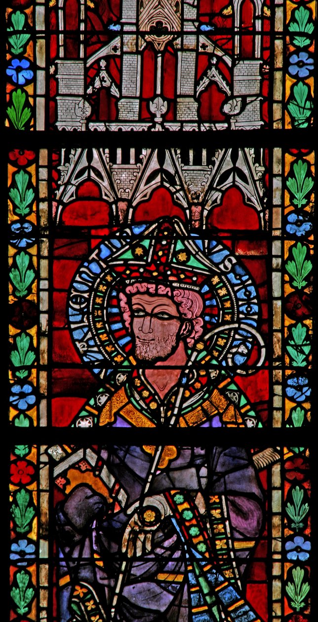 Ventana w205 que representa a San Valentín de French School