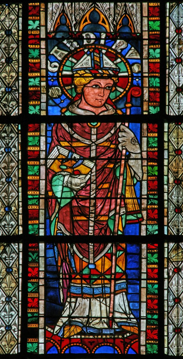 Ventana w207 que representa a San Garonio de French School