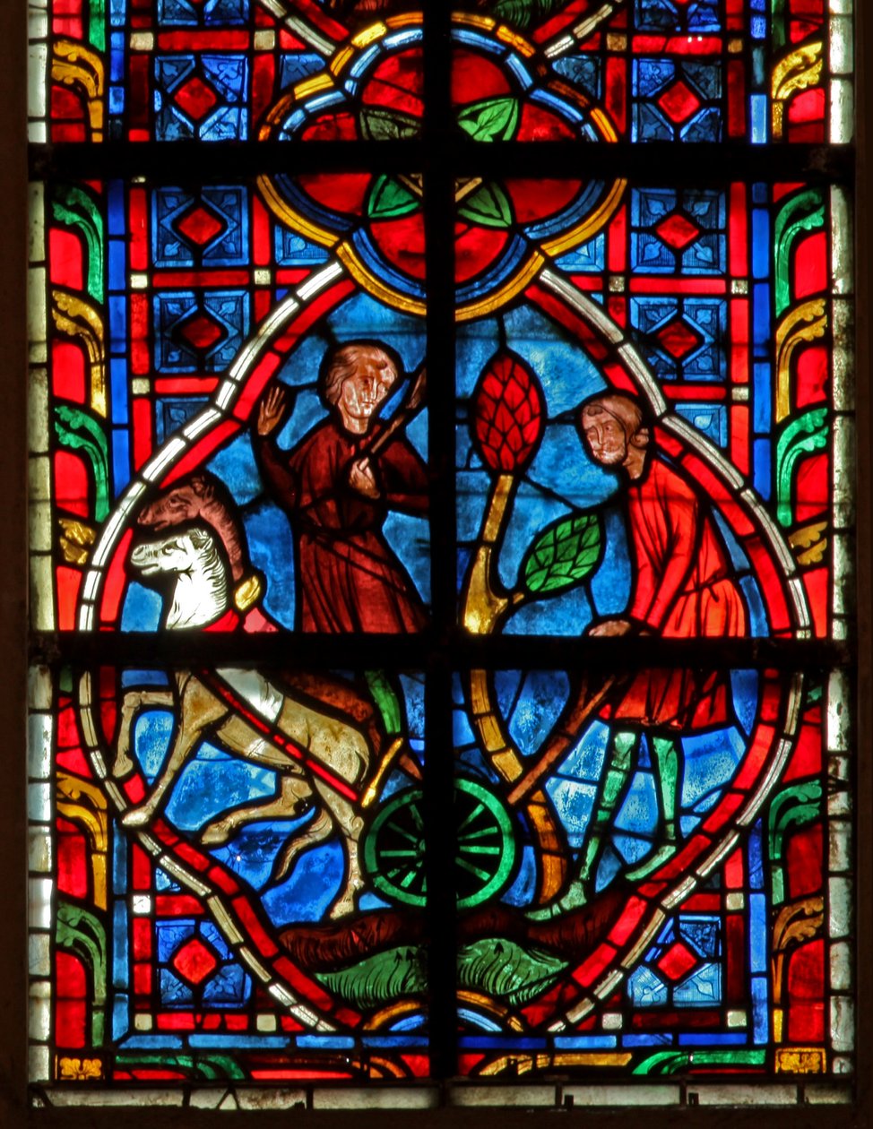 Ventana w207 que representa a trabajadores de French School