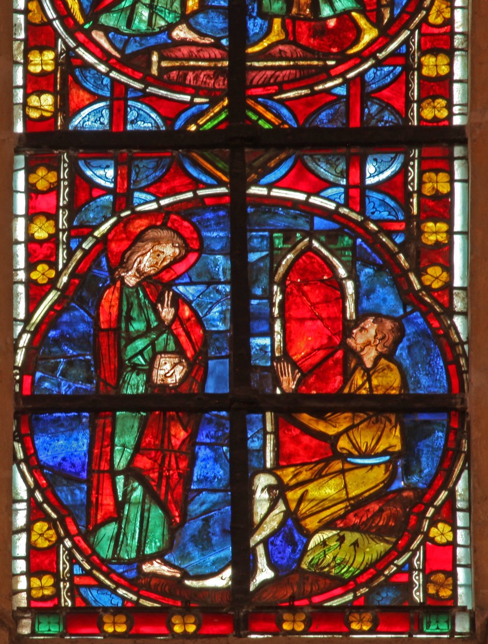 Ventana w210 que representa a Santiago convirtiendo a Fileto de French School