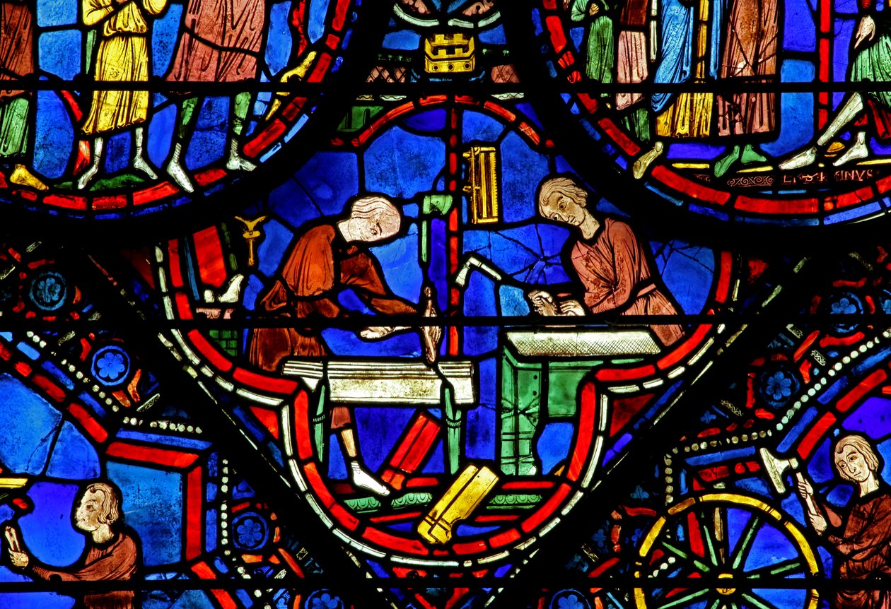 Ventana w21 que representa donantes - carpinteros de French School