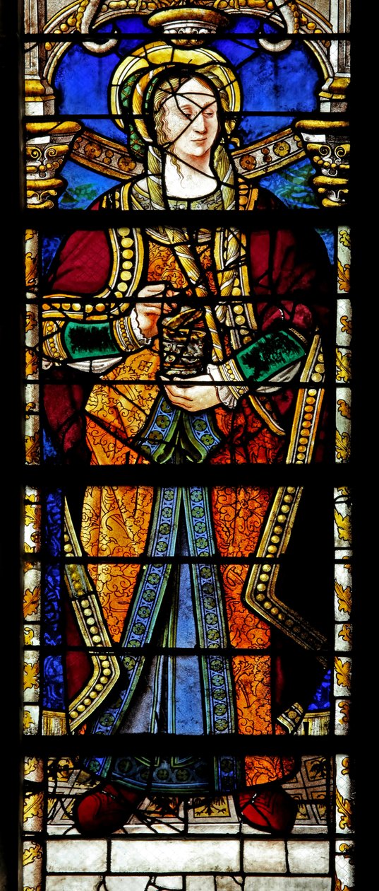 Ventana w2 que representa a Santa María Magdalena de French School