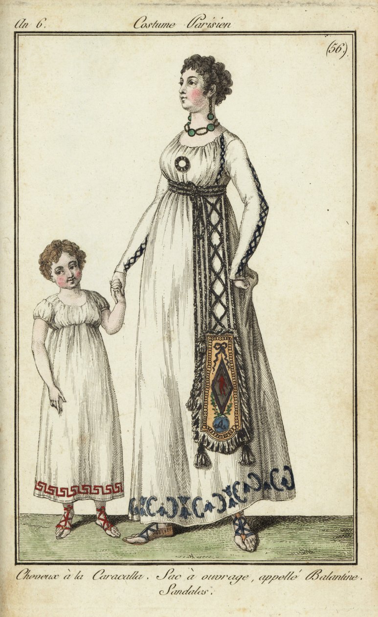 Mujer y niño con cortes de pelo Caracalla de French School