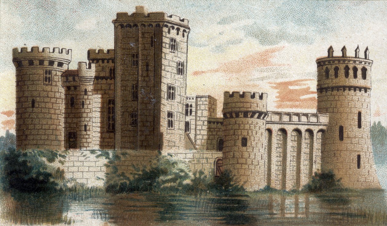 Vista del castillo de Guillaume (Indre). de French School
