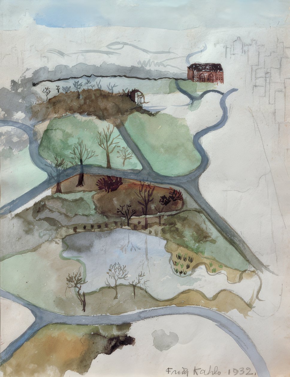 Vista de Central Park de Frida Kahlo
