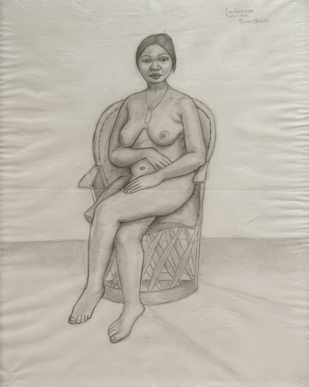 Eva Frederick desnuda de Frida Kahlo