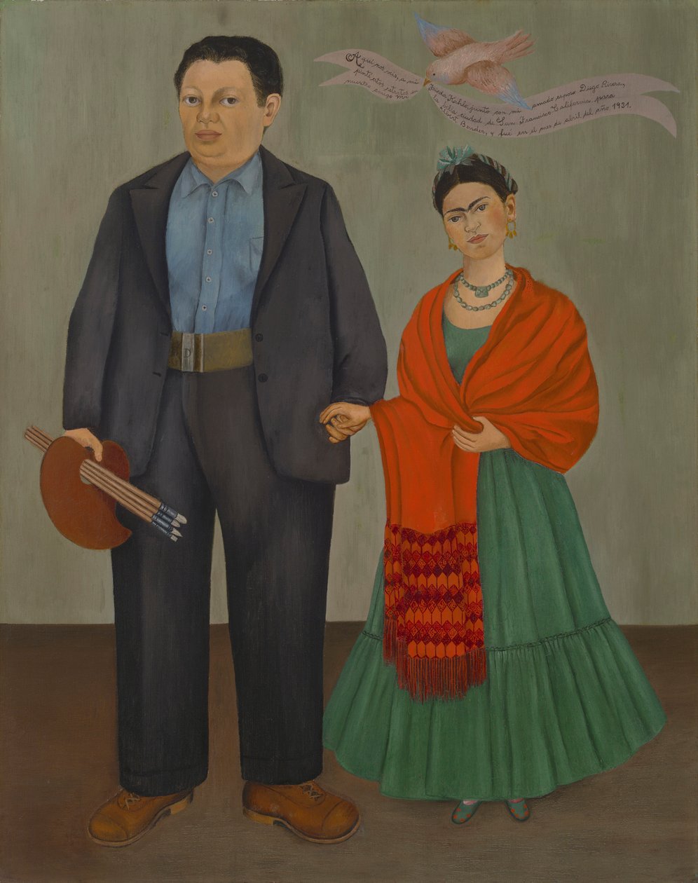 Frieda and Diego Rivera de Frida Kahlo