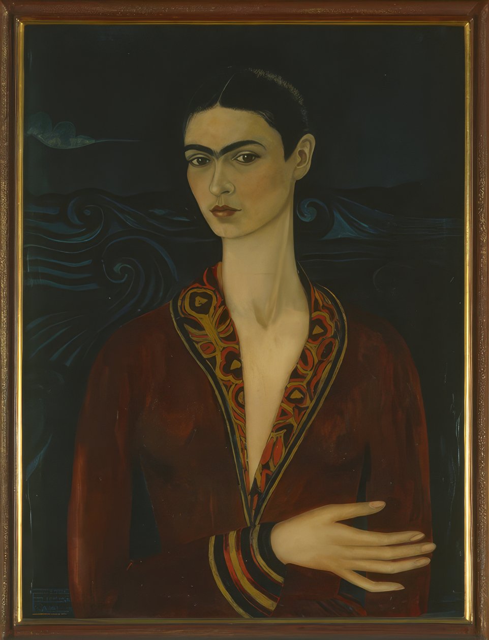 Self-Portrait con un vestido de terciopelo de Frida Kahlo